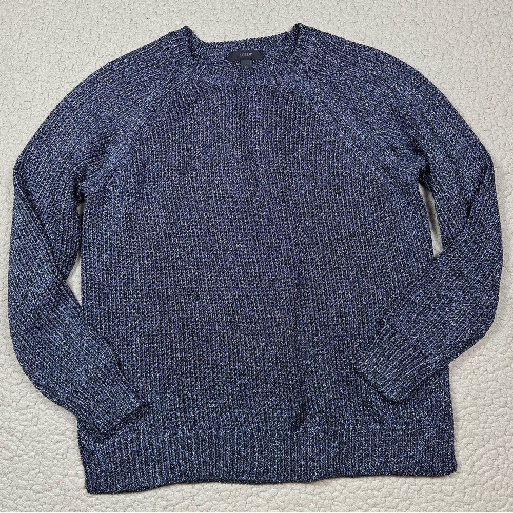 J. Crew Metallic Crewneck Sweater